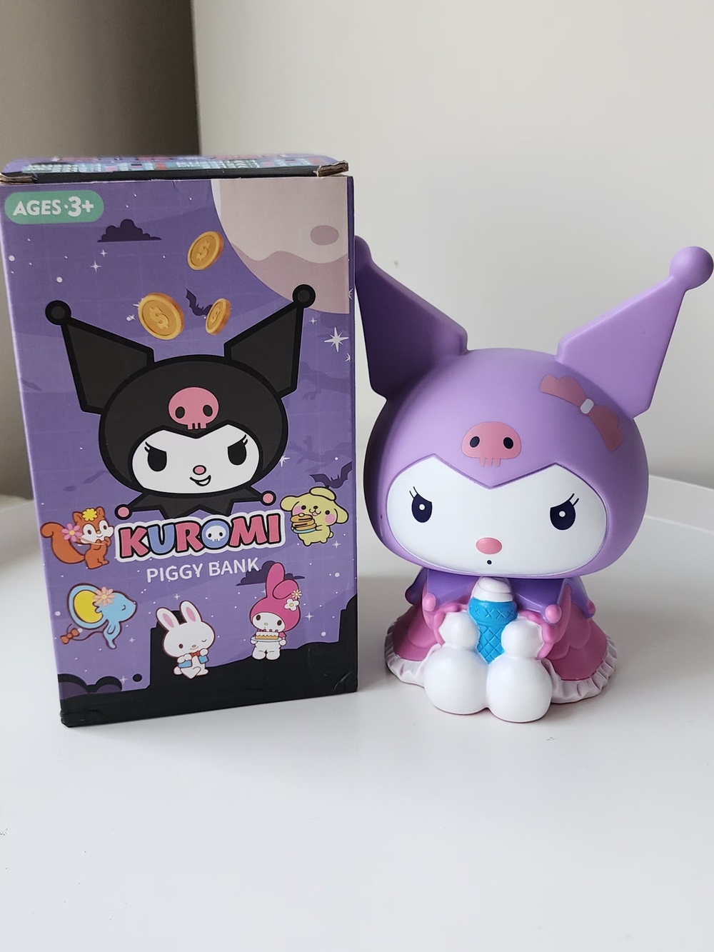 Sanrio Kuromi Purple & Pink Piggy Bank